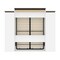 Bestar Orion 104W Queen Murphy Bed and Narrow Storage Solutions with Drawers (105W), White & Walnut Grey 116872-000017 - alternate 10